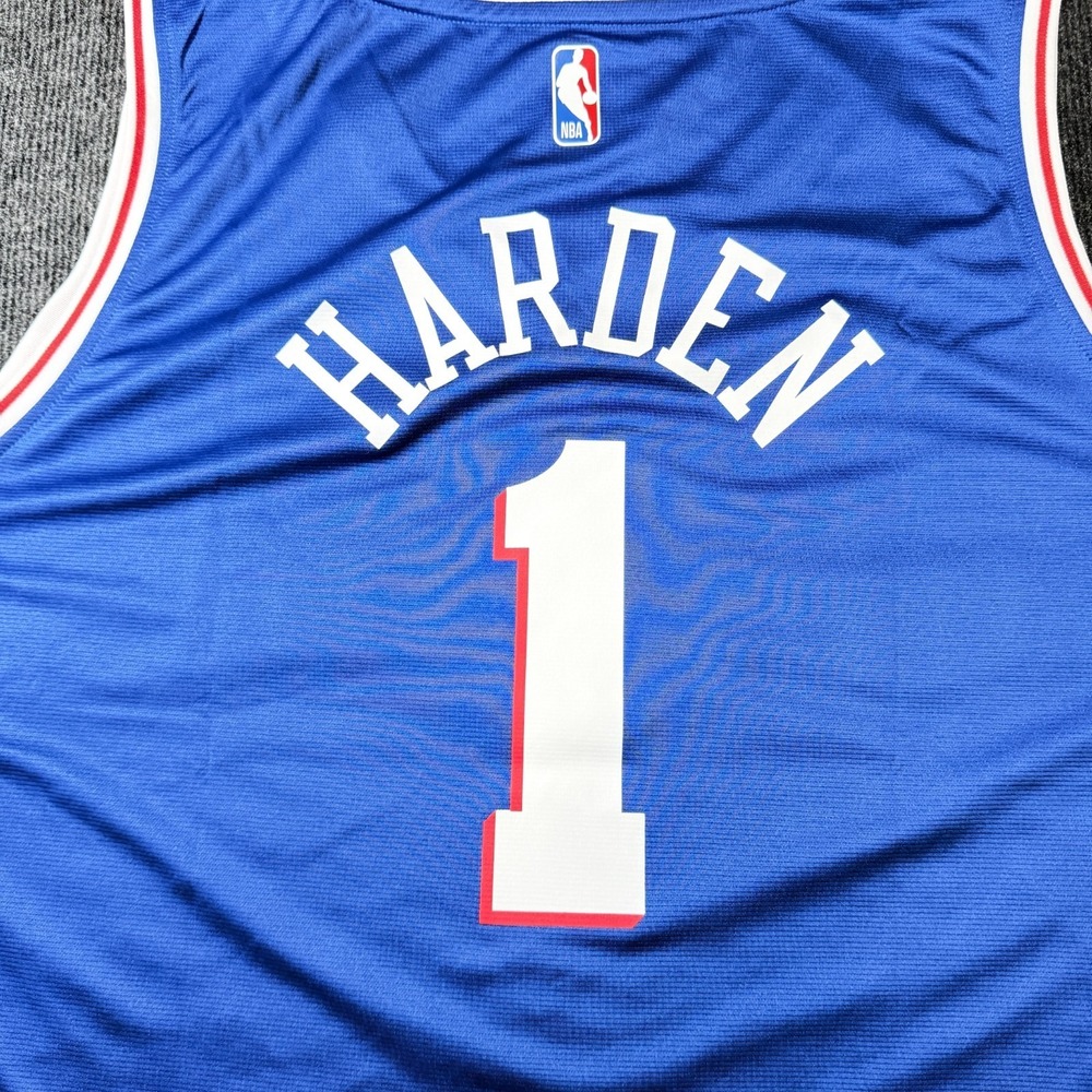 Fanatics Philadelphia 76ers James Harden Jersey Mens 3XL Blue NBA Fast Break NWT - Picture 2 of 10